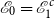 script upper E 0 equals script upper E 1 Superscript c