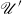 script upper U prime