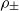rho Subscript plus or minus