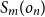 upper S Subscript m Baseline left parenthesis o Subscript n Baseline right parenthesis