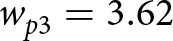 dollar sign wp 3 equals 3.62 dollar sign