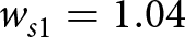 dollar sign ws 1 equals 1.04 dollar sign