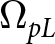 dollar sign upper Omega pL dollar sign