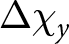 dollar sign upper Delta chi y dollar sign