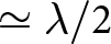dollar sign asymptotically equals lamda slash 2 dollar sign