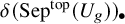 delta left parenthesis backslash operatorname upper S e p Superscript t o p Baseline left parenthesis upper U Subscript g Baseline right parenthesis right parenthesis Subscript bullet