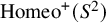 backslash operatorname upper H o m e o Superscript plus Baseline left parenthesis upper S squared right parenthesis