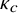 kappa Subscript c