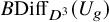 upper B backslash exclamation mark backslash operatorname upper D i f f Subscript upper D cubed Baseline left parenthesis upper U Subscript g Baseline right parenthesis