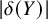 StartAbsoluteValue delta left parenthesis upper Y right parenthesis EndAbsoluteValue