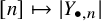 n right arrow from bar StartAbsoluteValue upper Y Subscript bullet comma n Baseline EndAbsoluteValue