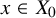 x element of upper X 0