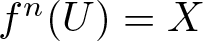 dollar sign fn left parenthesis upper U right parenthesis equals upper X dollar sign