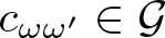 dollar sign c omega omega prime element of script upper G dollar sign