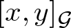 dollar sign left bracket x comma y right bracket script upper G dollar sign