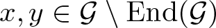 dollar sign x comma y element of script upper G backslash End left parenthesis script upper G right parenthesis dollar sign