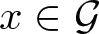 dollar sign x element of script upper G dollar sign