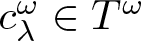 dollar sign c lamda omega element of upper T omega dollar sign