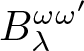 dollar sign upper B lamda omega omega prime dollar sign