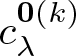 dollar sign c lamda 0 left parenthesis k right parenthesis dollar sign