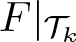dollar sign upper F vertical bar script upper T k dollar sign