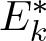 dollar sign Ek asterisk dollar sign