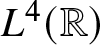 dollar sign upper L 4 left parenthesis double struck upper R right parenthesis dollar sign