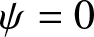 dollar sign psi equals 0 dollar sign
