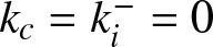 dollar sign kc equals ki minus equals 0 dollar sign