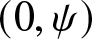 dollar sign left parenthesis 0 comma psi right parenthesis dollar sign