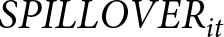 dollar sign SPILLOVERit dollar sign