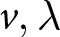 dollar sign v comma lamda dollar sign