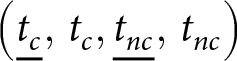 dollar sign left parenthesis tc quotation dash comma tc comma tnc quotation dash comma tnc right parenthesis dollar sign