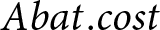 dollar sign Abat period cost dollar sign