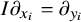 upper I partial differential Subscript x Sub Subscript i Baseline equals partial differential Subscript y Sub Subscript i Baseline