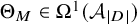 upper Theta Subscript upper M Baseline element of upper Omega Superscript 1 Baseline left parenthesis upper A Subscript StartAbsoluteValue upper D EndAbsoluteValue Baseline right parenthesis