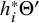 h Subscript i Superscript asterisk Baseline upper Theta prime