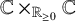 double struck upper C times Subscript upper R Sub Subscript greater than or equals 0 Baseline double struck upper C