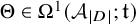 upper Theta element of upper Omega Superscript 1 Baseline left parenthesis upper A Subscript StartAbsoluteValue upper D EndAbsoluteValue Baseline semicolon German t right parenthesis