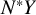 upper N Superscript asterisk Baseline upper Y