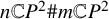 n double struck upper C upper P squared backslash number sign m double struck upper C upper P squared