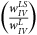 left parenthesis StartFraction w Subscript upper I upper V Superscript upper L upper S Baseline Over w Subscript upper I upper V Superscript upper L Baseline EndFraction right parenthesis