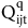 normal upper Q Subscript normal i normal j normal t Superscript normal q