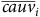 ModifyingAbove c a u v With bar Subscript i