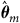 ModifyingAbove theta With caret Subscript m