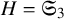 upper H equals upper S 3
