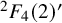 squared upper F 4 left parenthesis 2 right parenthesis prime