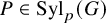 upper P element of upper S y l Subscript p Baseline left parenthesis upper G right parenthesis