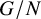 upper G divided by upper N