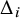 upper Delta Subscript i